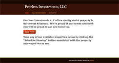 Desktop Screenshot of peerlessinvestments.com